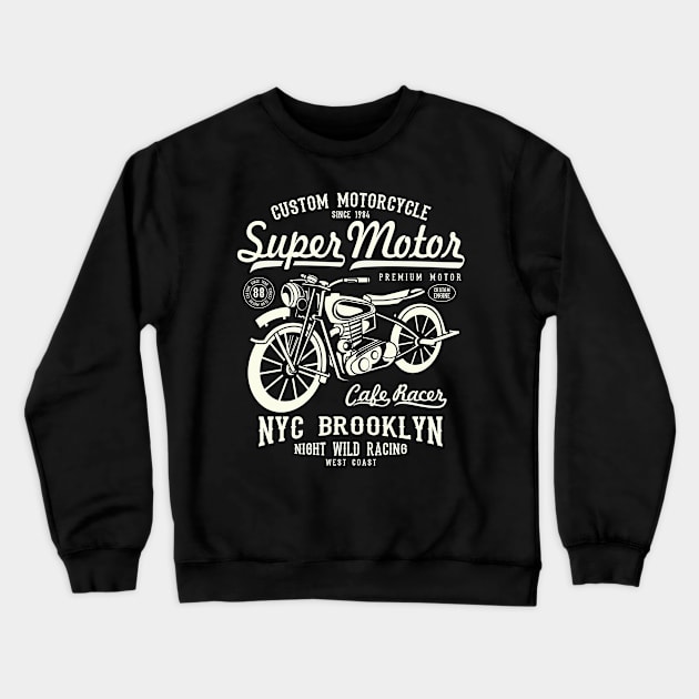 Super Motor Brooklyn Crewneck Sweatshirt by Rebus28